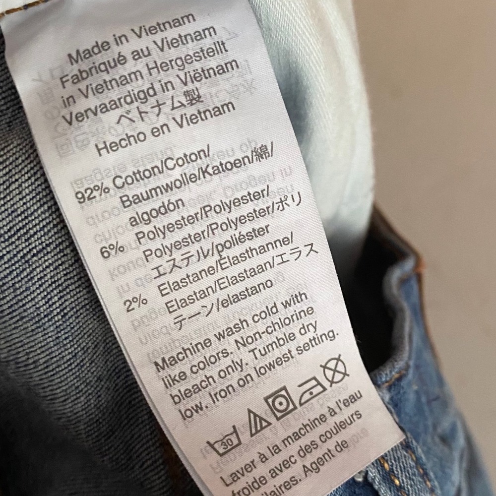 Madewell Stovepipe Straight Leg Jeans Blue Raw Hem Size 26 Medium Wash - Picture 6 of 9